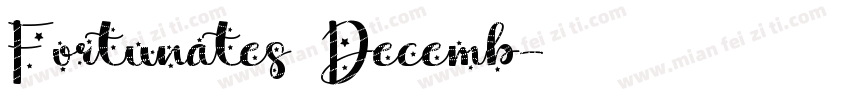 Fortunates Decemb字体转换